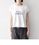 《予約》SHIPS any:〈手洗い可能〉シアー ワイド トップス  × フレンチ ロゴ TEE