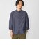 SHIPS:〈MADE IN JAPAN〉バンドカラー タイプライター ストライプ シャツ