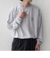 【SHIPS any別注】ohwell: ワンポイント ロゴ 刺繍 ボーダー リンガー Tシャツ(ロンT)◆