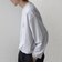【SHIPS any別注】ohwell: ワンポイント ロゴ 刺繍 ボーダー リンガー Tシャツ(ロンT)◆