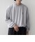 【SHIPS any別注】ohwell: ワンポイント ロゴ 刺繍 ボーダー リンガー Tシャツ(ロンT)◆