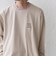【SHIPS any別注】ohwell: ワンポイント ロゴ 刺繍 ボーダー リンガー Tシャツ(ロンT)◆