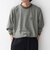 【SHIPS any別注】ohwell: ワンポイント ロゴ 刺繍 ボーダー リンガー Tシャツ(ロンT)◆