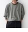 【SHIPS any別注】ohwell: ワンポイント ロゴ 刺繍 ボーダー リンガー Tシャツ(ロンT)◆