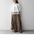《予約》SHIPS any:〈洗濯機可能〉ジップ レース ヘム ロングスリーブ TEE