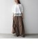 《予約》SHIPS any:〈洗濯機可能〉ジップ レース ヘム ロングスリーブ TEE