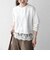 《予約》SHIPS any:〈洗濯機可能〉ジップ レース ヘム ロングスリーブ TEE