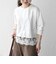 《予約》SHIPS any:〈洗濯機可能〉ジップ レース ヘム ロングスリーブ TEE