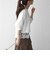 《予約》SHIPS any:〈洗濯機可能〉ジップ レース ヘム ロングスリーブ TEE