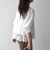 《予約》SHIPS any:〈洗濯機可能〉ジップ レース ヘム ロングスリーブ TEE