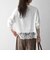 《予約》SHIPS any:〈洗濯機可能〉ジップ レース ヘム ロングスリーブ TEE