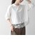 《予約》SHIPS any:〈洗濯機可能〉ジップ レース ヘム ロングスリーブ TEE