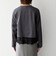 《予約》SHIPS any:〈洗濯機可能〉ジップ レース ヘム ロングスリーブ TEE
