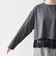 《予約》SHIPS any:〈洗濯機可能〉ジップ レース ヘム ロングスリーブ TEE