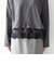 《予約》SHIPS any:〈洗濯機可能〉ジップ レース ヘム ロングスリーブ TEE