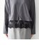 《予約》SHIPS any:〈洗濯機可能〉ジップ レース ヘム ロングスリーブ TEE