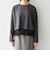 〈洗濯機可能〉ジップ レース ヘム ロングスリーブ TEE