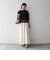 《予約》SHIPS any:〈洗濯機可能〉ジップ レース ヘム ロングスリーブ TEE