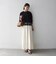 《予約》SHIPS any:〈洗濯機可能〉ジップ レース ヘム ロングスリーブ TEE