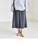 《予約》quaranciel:〈洗濯機可能〉Aライン ワイド ハーフ キュロット パンツ