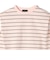 SHIPS Primary Navy Label: マルチボーダー フレンチ スリーブ プルオーバー