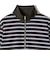 SHIPS Primary Navy Label: マルチボーダー ジップアップ プルオーバー