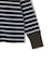 SHIPS Primary Navy Label: マルチボーダー ジップアップ プルオーバー