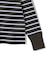 SHIPS Primary Navy Label: マルチボーダー ジップアップ プルオーバー