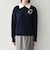 《予約》SHIPS any:〈手洗い可能〉ビジュー バイカラー コンパクト ニット プルオーバー