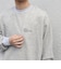 SHIPS any:〈洗濯機可能〉フクレ  ジャカード  ロゴ 刺繍 サイドポケットTシャツ(ロンT)◆