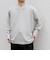 SHIPS any:〈洗濯機可能〉フクレ ジャカード リラックス ヘンリーネックTシャツ(ロンT)◆