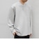 SHIPS any:〈洗濯機可能〉フクレ ジャカード リラックス ヘンリーネックTシャツ(ロンT)◆