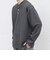 SHIPS any:〈洗濯機可能〉フクレ ジャカード リラックス ヘンリーネックTシャツ(ロンT)◆
