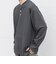 SHIPS any:〈洗濯機可能〉フクレ ジャカード リラックス ヘンリーネックTシャツ(ロンT)◆