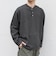 SHIPS any:〈洗濯機可能〉フクレ ジャカード リラックス ヘンリーネックTシャツ(ロンT)◆
