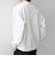 SHIPS any:〈洗濯機可能〉ワッフル ワンポイント クルーネック Tシャツ(ロンT)◆