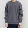SHIPS any:〈洗濯機可能〉ワッフル ワンポイント クルーネック Tシャツ(ロンT)◆