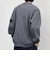SHIPS any:〈洗濯機可能〉ワッフル ワンポイント クルーネック Tシャツ(ロンT)◆