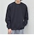 SHIPS any:〈洗濯機可能〉ワッフル ワンポイント クルーネック Tシャツ(ロンT)◆