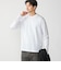 【WEB限定】SHIPS:〈接触冷感/手洗い可能〉100/2 クロスネック ビズ ロングスリーブ Ｔシャツ