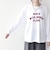 《予約》SHIPS Colors:〈手洗い可能〉26AW フロッキー ロゴ TEE（ロンT）◆