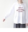 《予約》SHIPS Colors:〈手洗い可能〉26AW フロッキー ロゴ TEE（ロンT）◆
