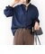 《予約》〈洗濯機可能〉ライトオンス デニム フリル スキッパー ブラウス