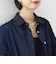 《予約》【WEB限定】〈手洗い可能〉ライトオンス レース コンビ デニム ロングスリーブ シャツ