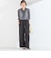 SHIPS Colors:〈手洗い可能〉シアー オータムプリント ボウタイ ブラウス