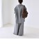 《予約》quaranciel:〈洗濯機可能〉ウールライク Vネック スキッパー シャツ & ワイド パンツ セットアップ