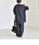 《予約》quaranciel:〈洗濯機可能〉ウールライク Vネック スキッパー シャツ & ワイド パンツ セットアップ