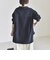 《予約》quaranciel:〈洗濯機可能〉ウールライク Vネック スキッパー シャツ & ワイド パンツ セットアップ