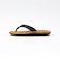 ISLAND SLIPPER x GROWN&SEWN: TONG W/OAK BLACK D
