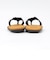 ISLAND SLIPPER x GROWN&SEWN: TONG W/OAK BLACK D